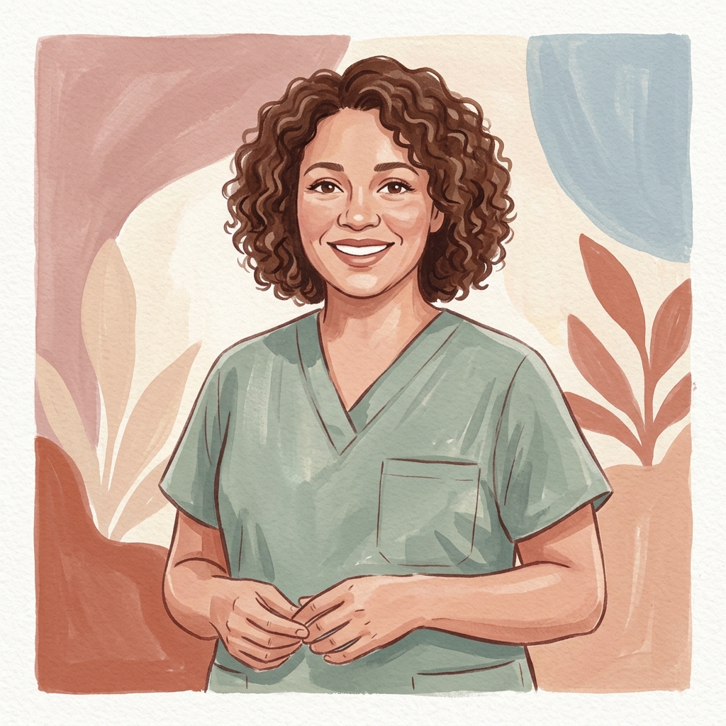 Reassuring Certified Nurse-Midwife Portrait